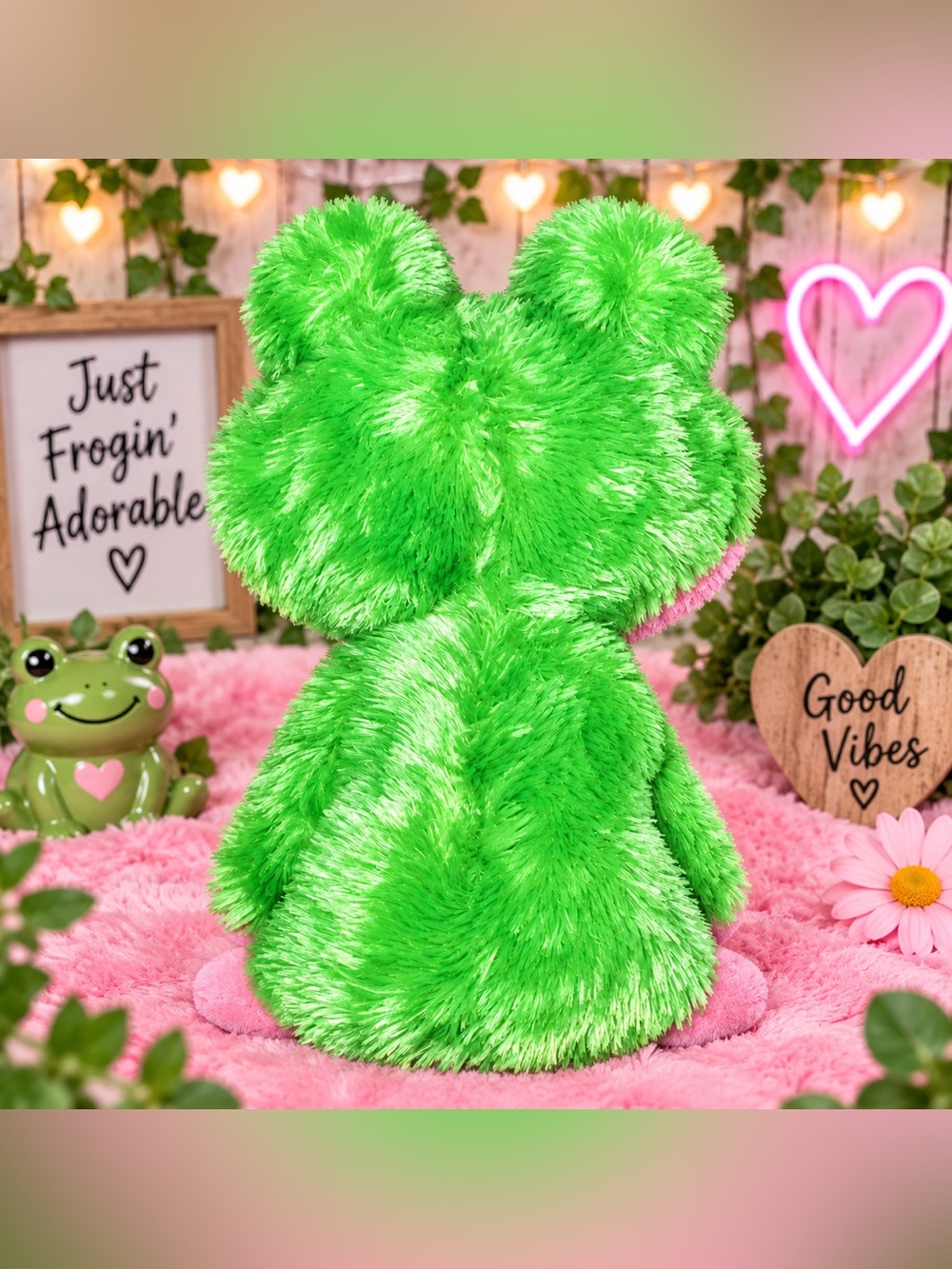 Ty Beanie Boo Kiwi the Frog Plush - Picture 2 of 3